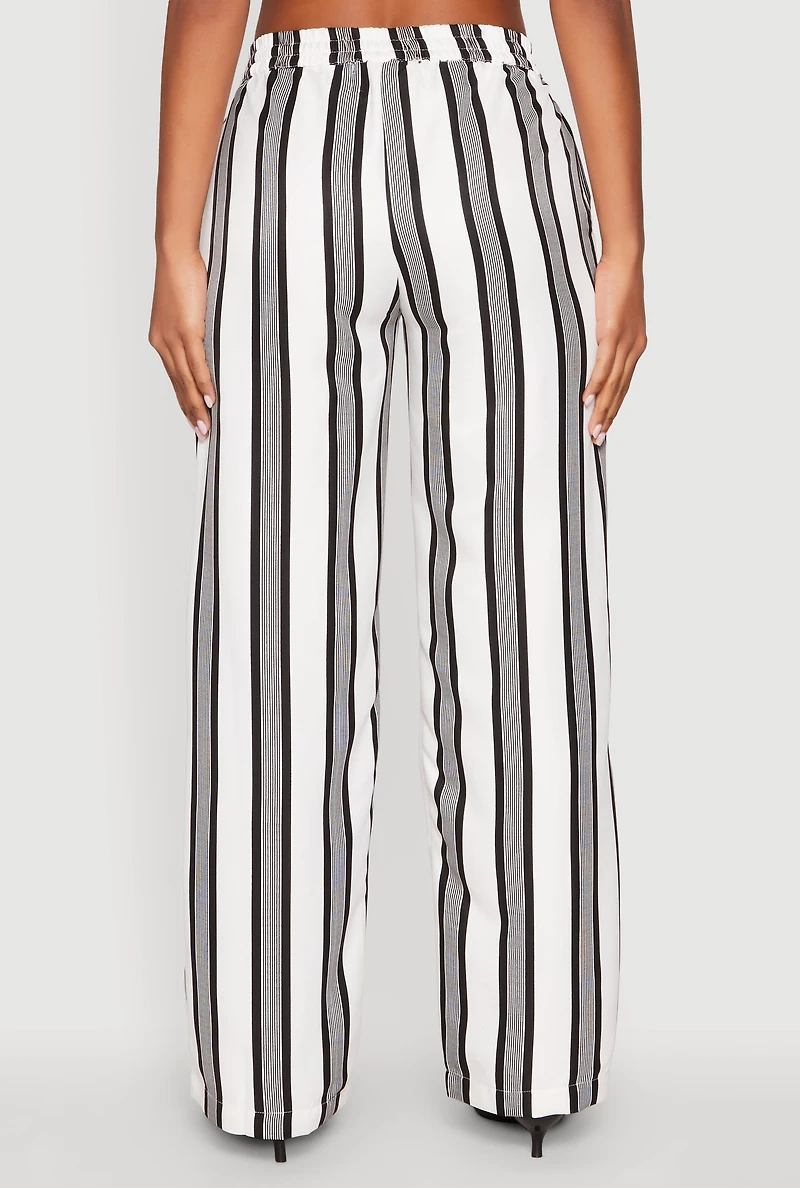 Womens Spoon Jeans Drawstring Wide Leg Pants, Multi, Size S