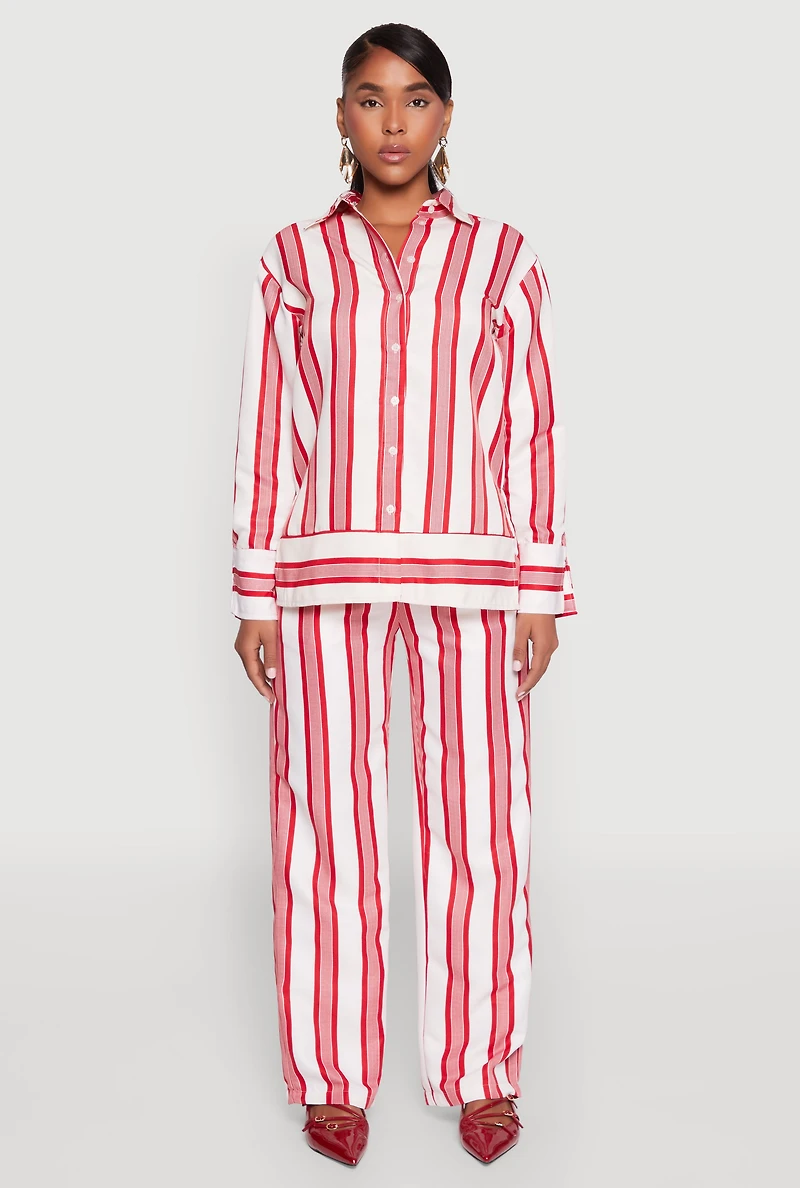 Spoon Jeans Drawstring Wide Leg Pants