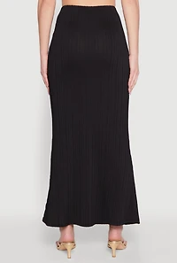 Womens O Ring Metallic Detail Maxi Skirt,