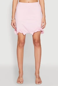 Womens Wave Structured Mini Skort, Pink,