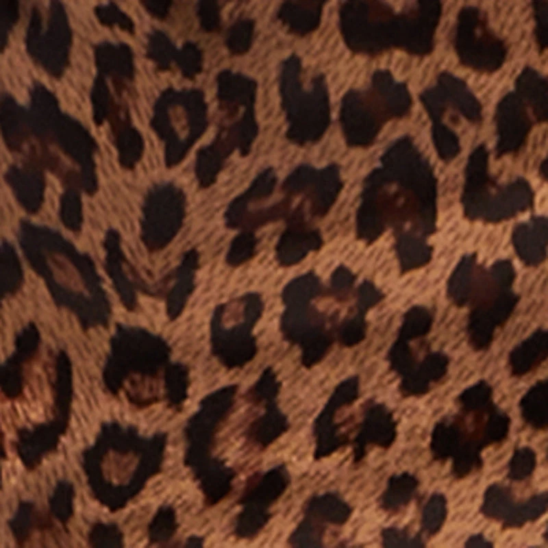 Leopard Print Faux Leather Button Front Bolero