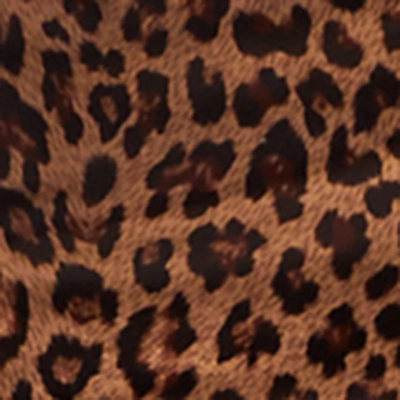 Leopard Print Faux Leather Micro Shorts