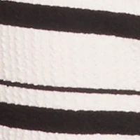 Textured Knit Striped Cropped Halter Top