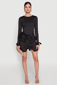 Wave Structured Trim Skort