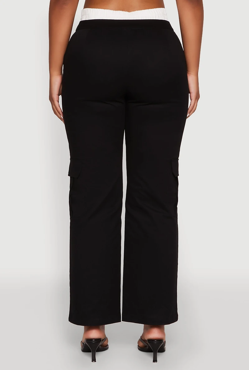 Womens Varsity Stripe Cargo Pants,