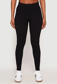 Seamless High Waisted Rib Knit Leggings