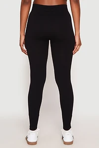 Seamless High Waisted Rib Knit Leggings