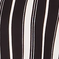 Sleeveless Striped Crop Top with Tie Front Detail