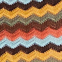 Chevron Striped High Waisted Pull On Pants