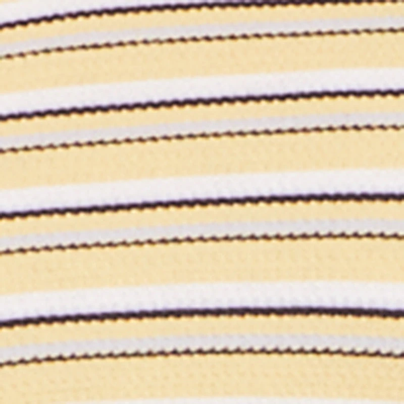 Contrast Waistband Striped Knit Shorts