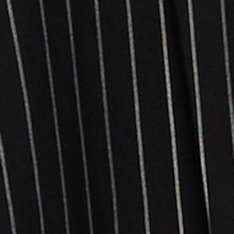 Trendy Pinstripe Detail Cropped Shirt with Flap Pocket