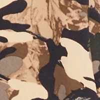 Camouflage Crepe Knit Pull On Straight Leg Pants