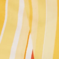 One Shoulder Striped Side Ruched Blouse