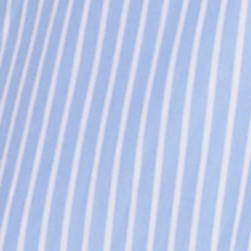 Striped Poplin Pull On Wide Leg Pants
