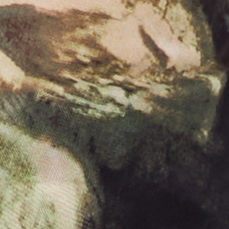 Patterned Mesh Long Sleeve Button Front Shirt