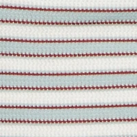 Striped Fold Over Waist Textured Knit Pants