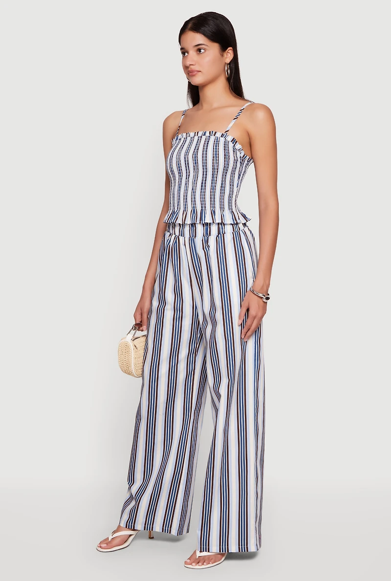 Smocked Striped Cami