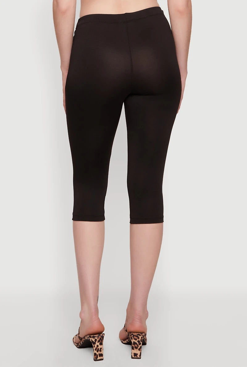 Tie Waist Capri Leggings