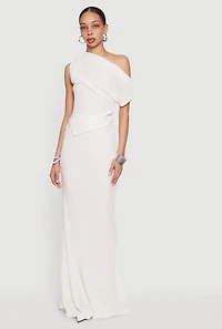 High Waisted Side Ruched Mermaid Maxi Skirt