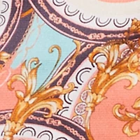 Medallion Status Print Satin Pants