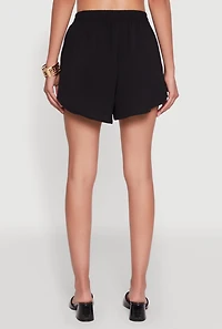 Womens Stylish Crepe Knit Shorts for Casual & Trendy Looks,