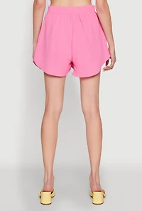 Womens Stylish Crepe Knit Shorts for Casual & Trendy Looks,