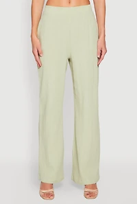 Womens Gauze Knit Pants, L