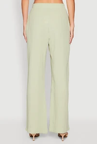 Womens Gauze Knit Pants, L