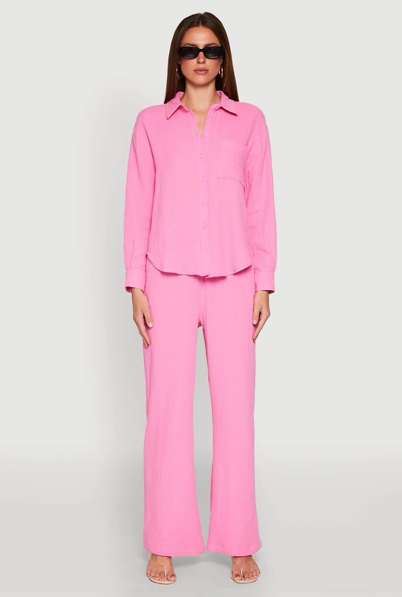Gauze Knit Pants