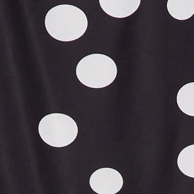 High Waisted Mesh Polka Dot Mini Skirt