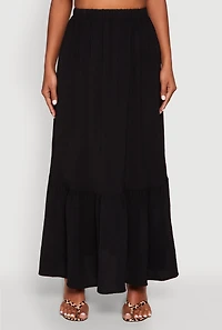 Airy High Waisted Tiered Skirt