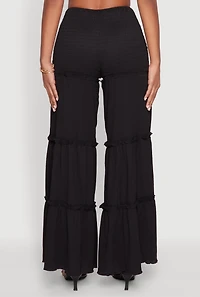 Tiered Ruffle Palazzo Pants