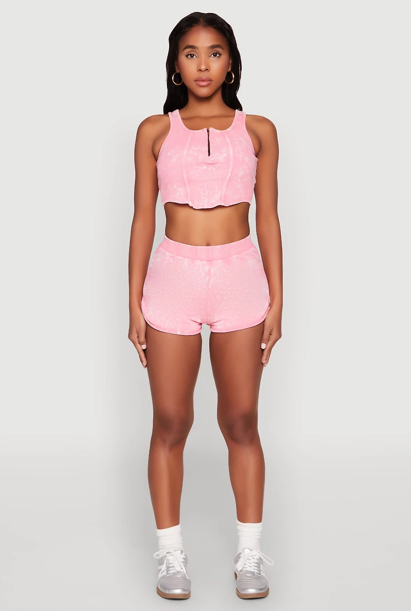 Mineral Wash Dolphin Shorts