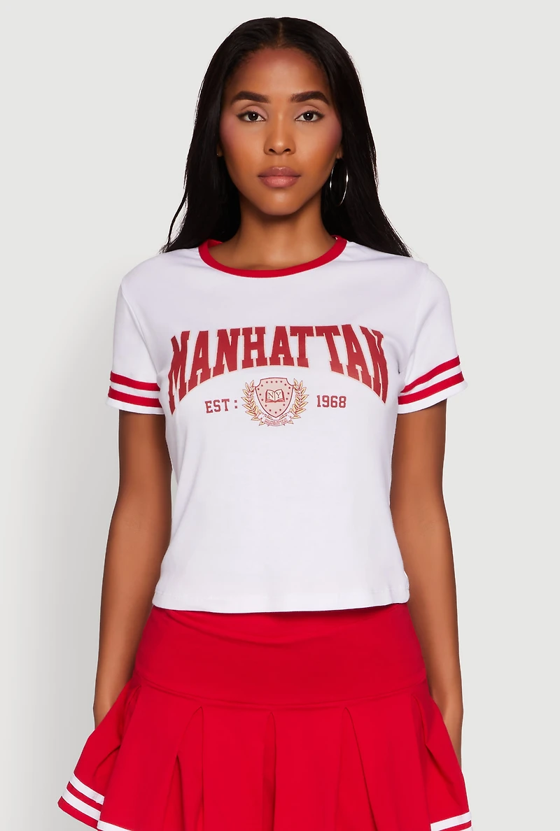 Varsity Stripe Manhattan Graphic Tee