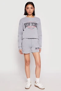 Womens New York Athletic Dept Sweatshirt, Grey,