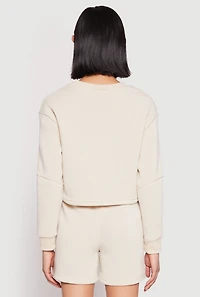 Womens New York Athletic Dept Sweatshirt, Beige, Size XL