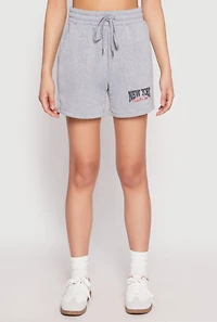Womens New York Athletic Dept Sweatshorts, Grey,