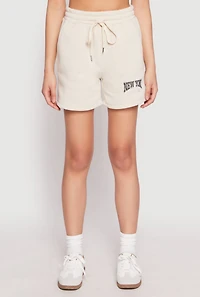 Womens New York Athletic Dept Sweatshorts, Khaki, Size XL