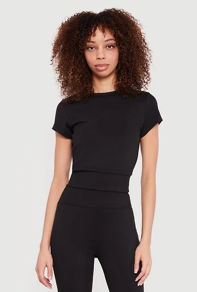 Short Sleeve Tummy Tucker Active Top