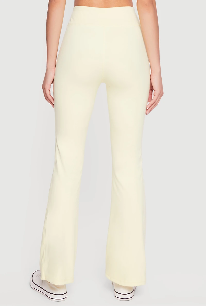 High Waisted Slim Bootcut Tummy Tucker Yoga Pants