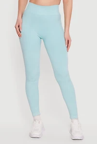 Compression Rib Seamless High Waisted Leggings