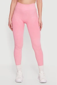 Compression Rib Seamless High Waisted Leggings
