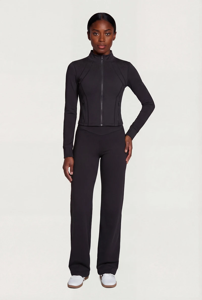 Long Sleeve Zip Front Track Jacket