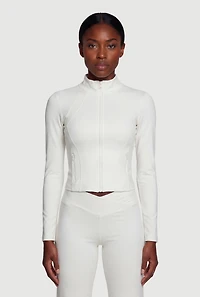 Long Sleeve Zip Front Track Jacket