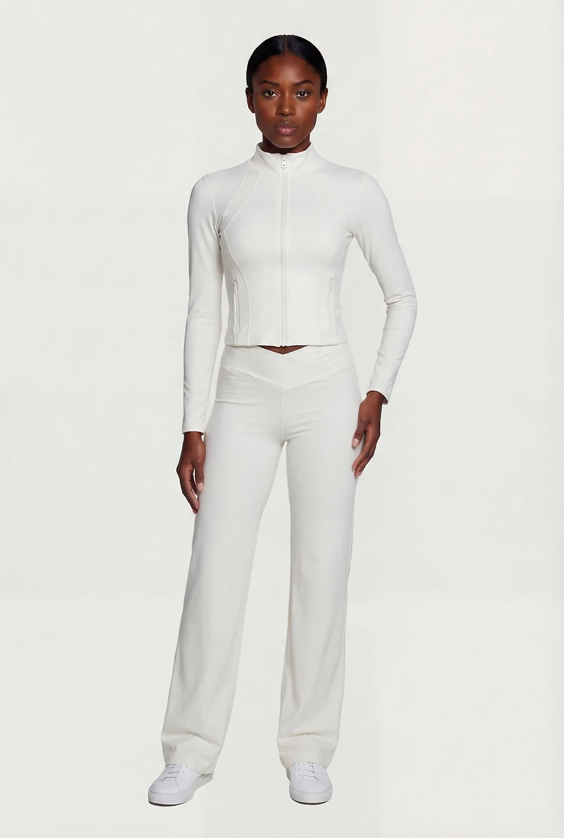 Long Sleeve Zip Front Track Jacket