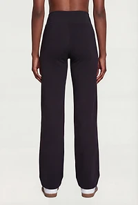 Criss Cross Waist Straight Leg Leggings