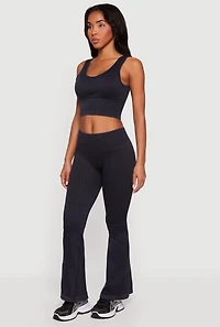 Acid Wash Seamless Cropped Tank Top