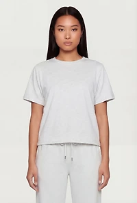 Crew Neck Short Sleeve Top
