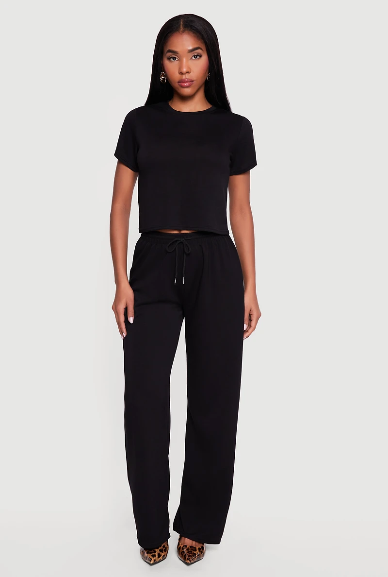 High Waisted Drawstring Pants