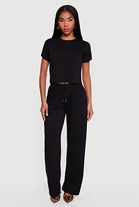High Waisted Drawstring Pants